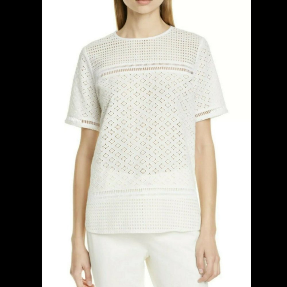 CLUB MONACO Colinee Eyelet Top